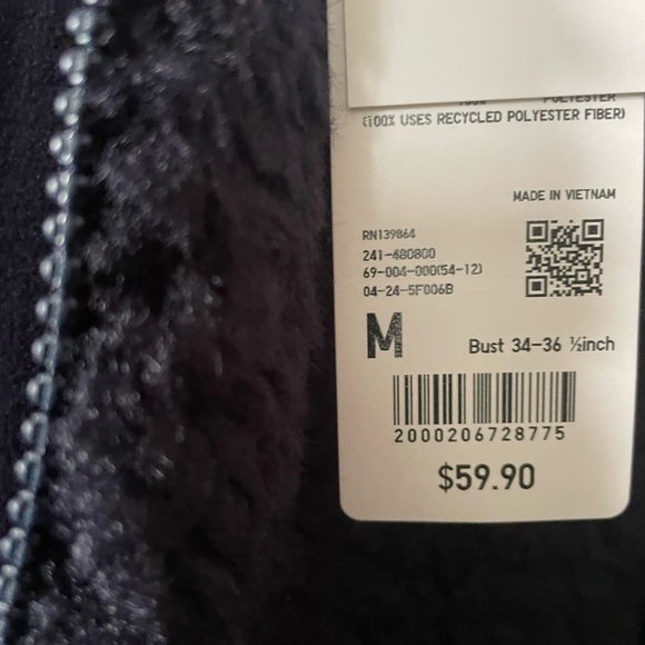 Uniqlo NWT Teddy Fleece Navy zip-up Jacket - Picture 9 of 13